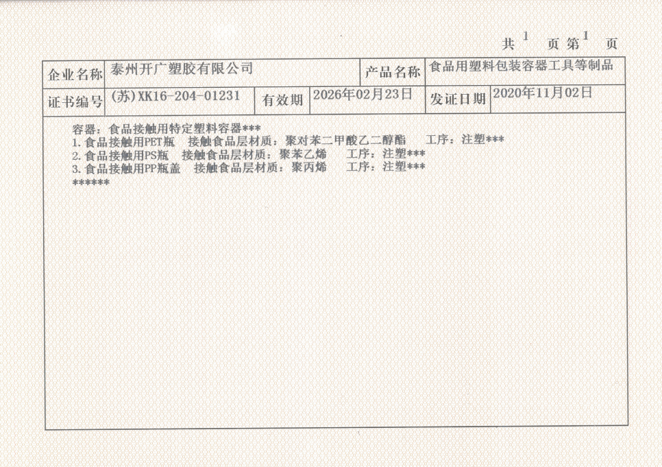 许可证附件
